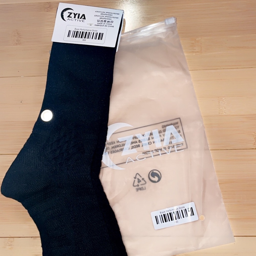 Brand new with tags Zyia Performance socks